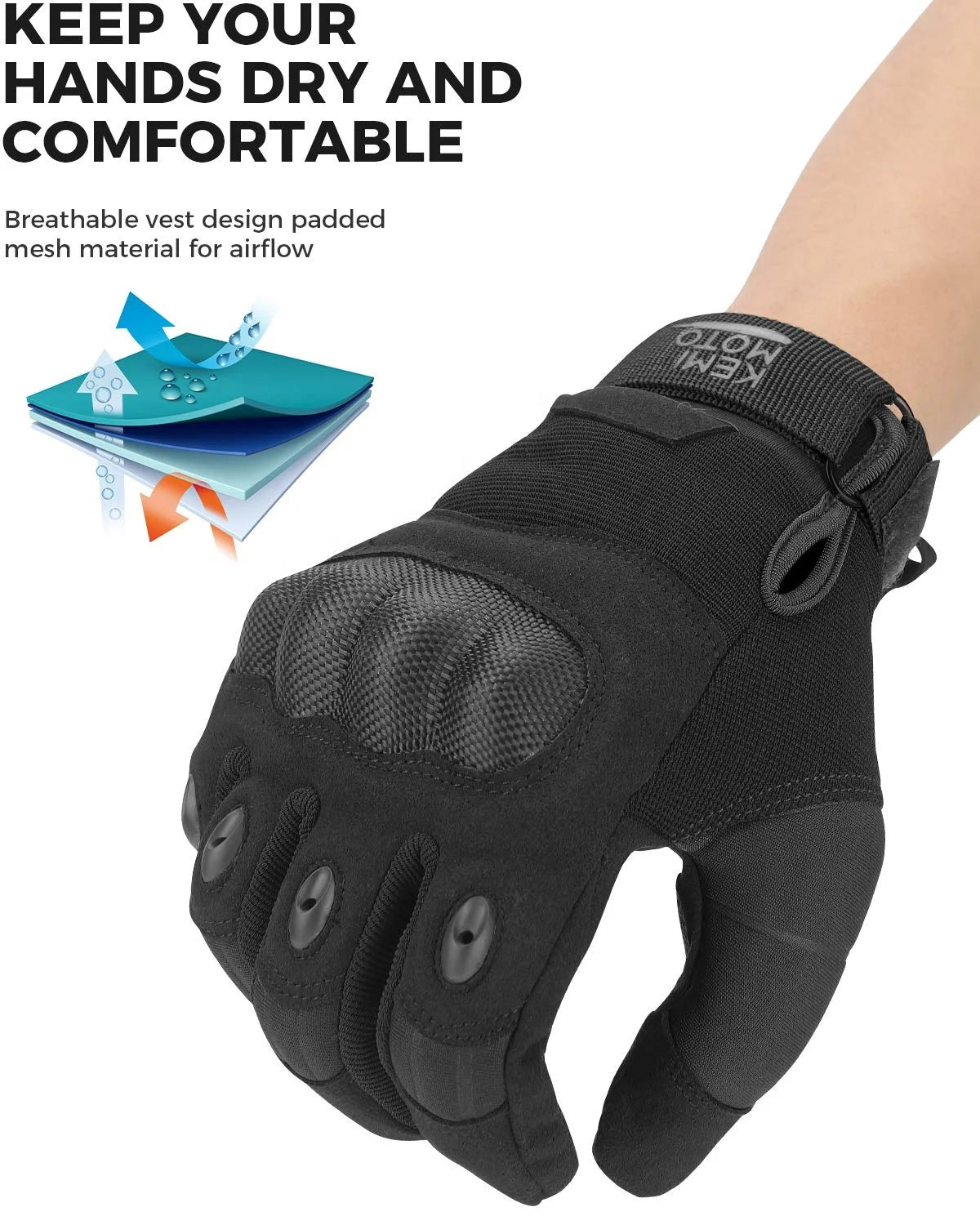 motorcycle summer gloves KAMI