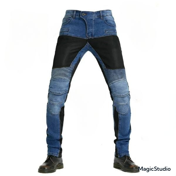 Men's Summer Denim Motorcycle Jeans.