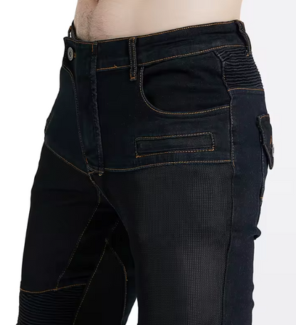 Men's Summer Denim Motorcycle Jeans.