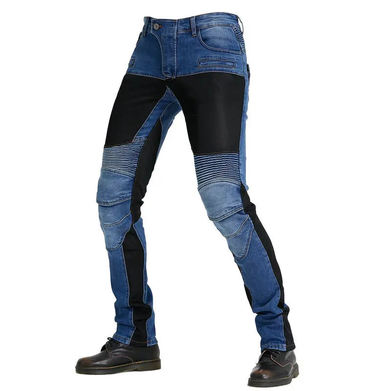 Men's Summer Denim Motorcycle Jeans.