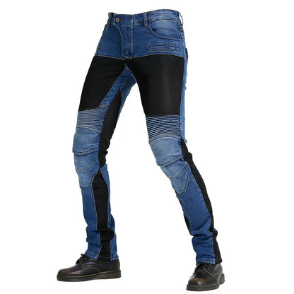 Men's Summer Denim Motorcycle Jeans.