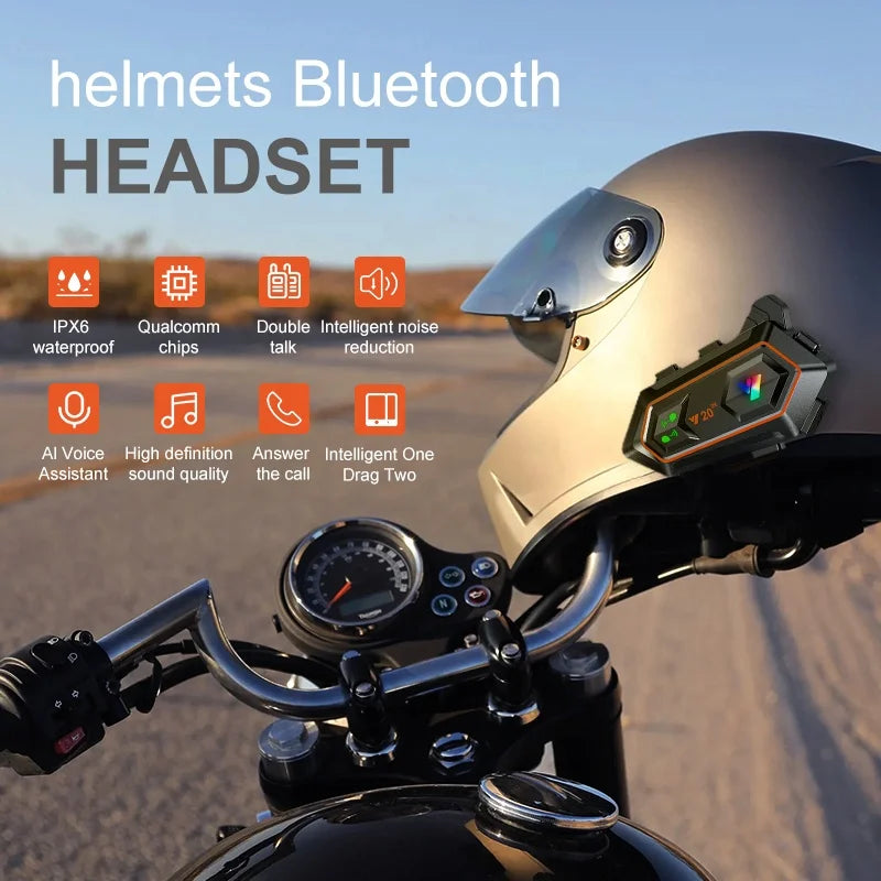 Y20-2X Bluetooth Motorcycle Helmet Headset