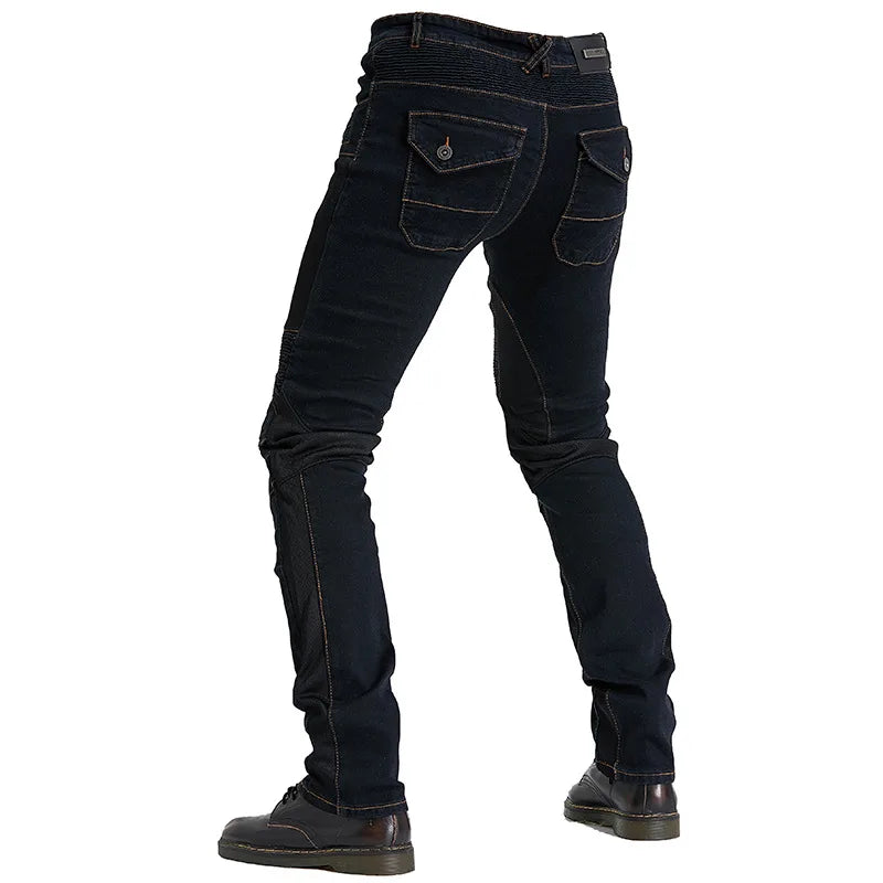 Men's Summer Denim Motorcycle Jeans.