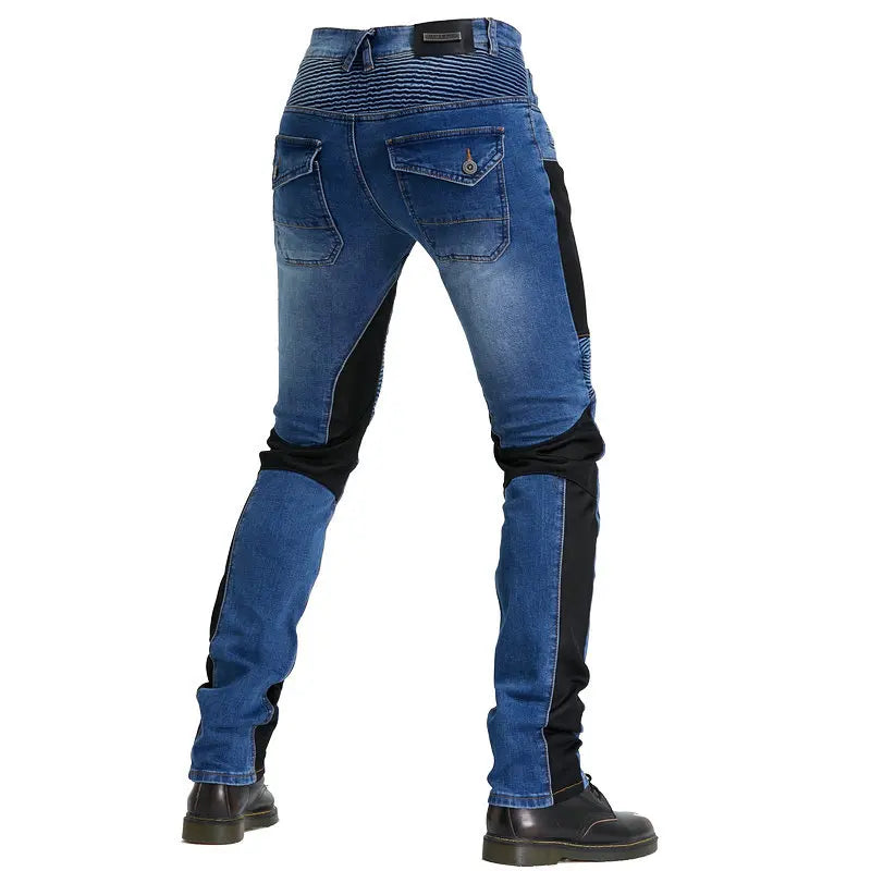 Men's Summer Denim Motorcycle Jeans.