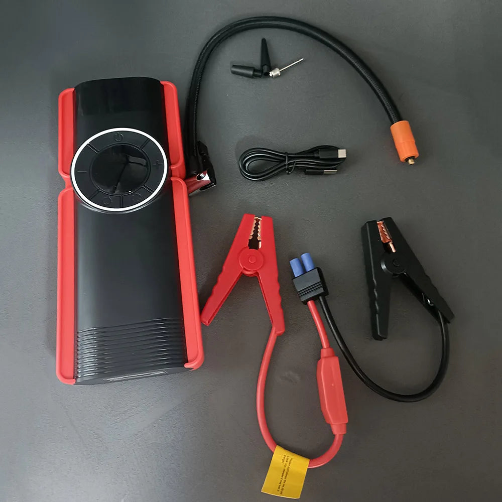 Motorcycle High Efficient Battery Jump Starter and Inflator